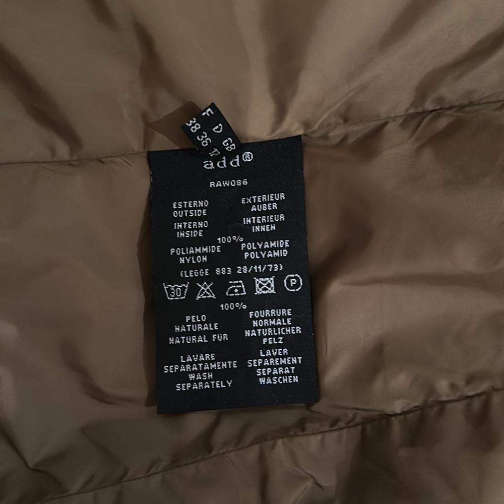 Add. Down Coat - Size 4 - image 5